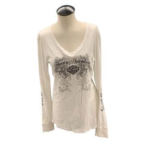 HARLEY-DAVIDSON Biketown Long Sleeve Graphic‎ Tee – Size L